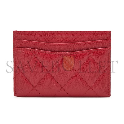 CHANEL CAVIAR QUILTED CARD HOLDER RED AP0213 (11*7*0.5cm)